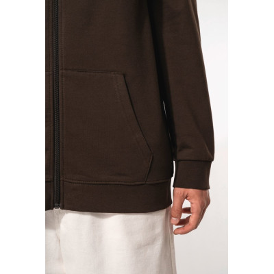 Full zip hooded sweatshirt